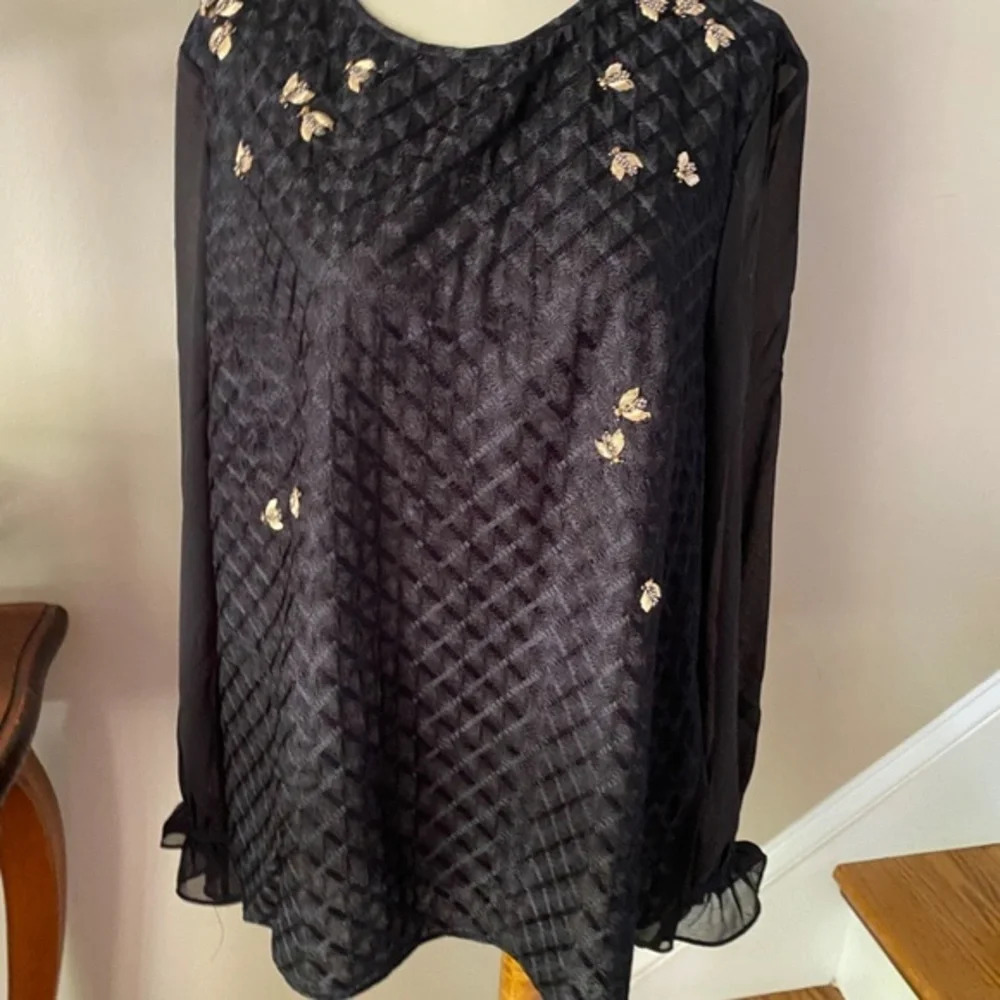 Ted Baker Lunnah Queen Bee Black Top - Picture 10 of 14